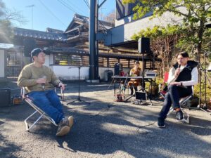 清水明夫さんとのトークセッション・なんぱち縁起市