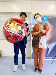 大門屋さんのだるまが届きました！