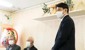 南八幡地区後援会の役員会を行いました